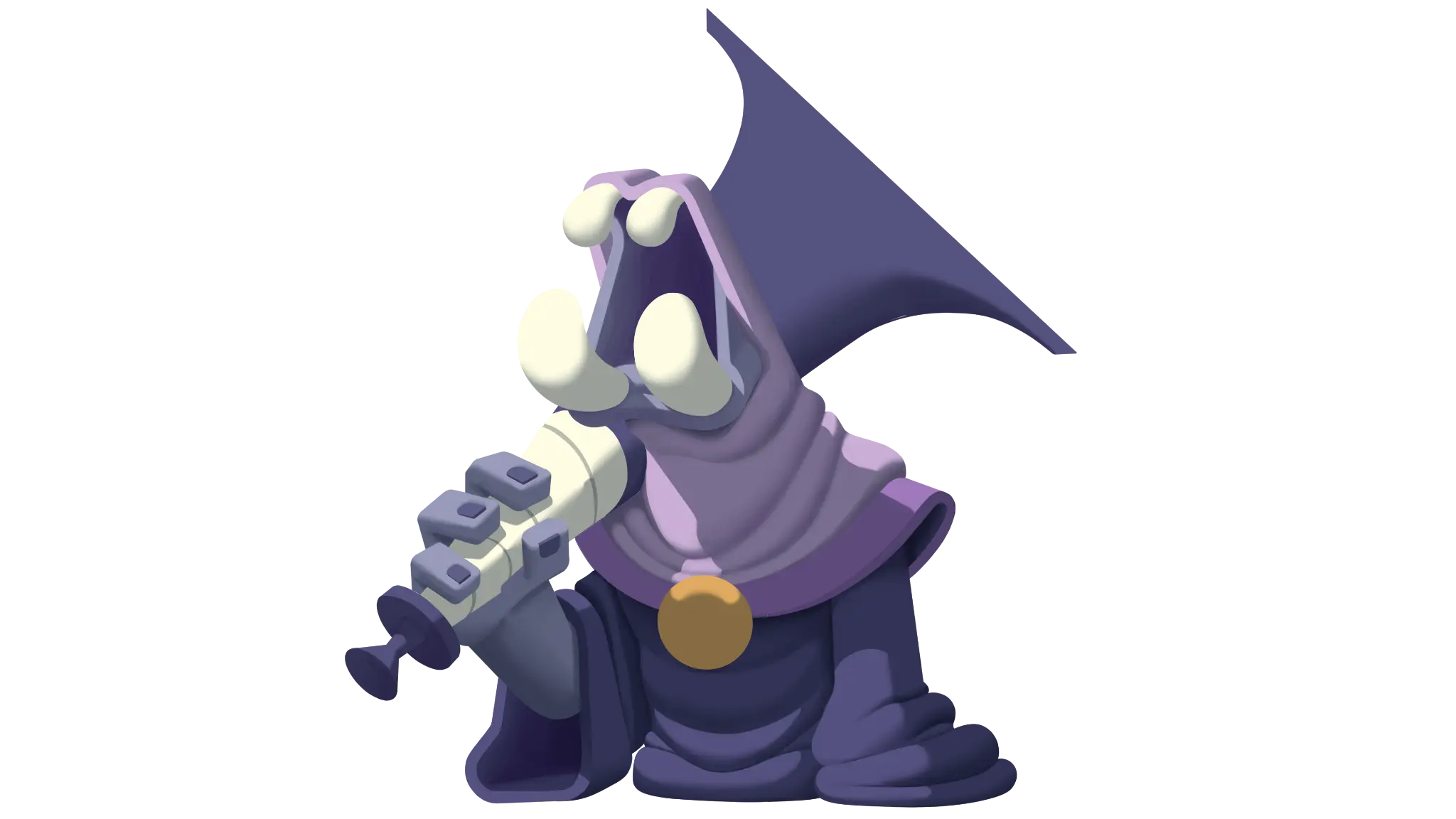 Personagem ceifador em 3D