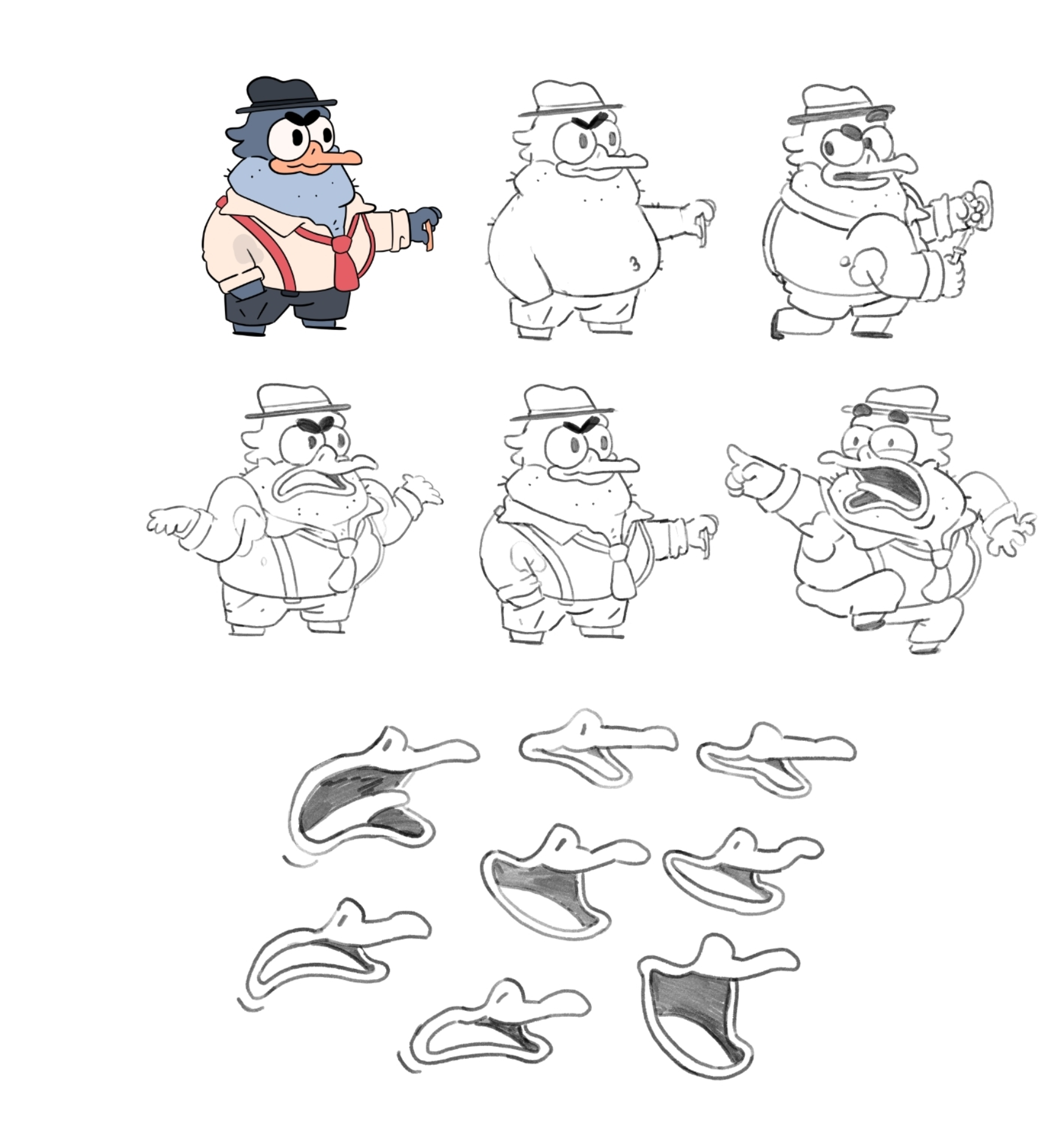 Estudos de expressão — Paco Penguin