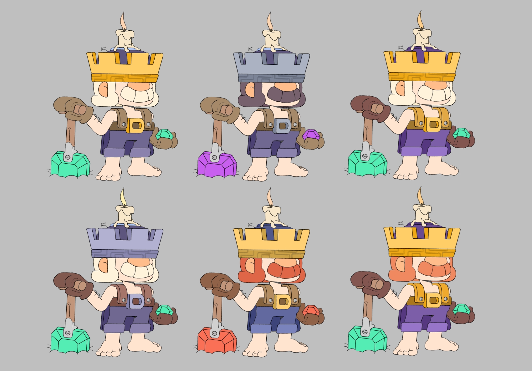Processo — variações de personagem