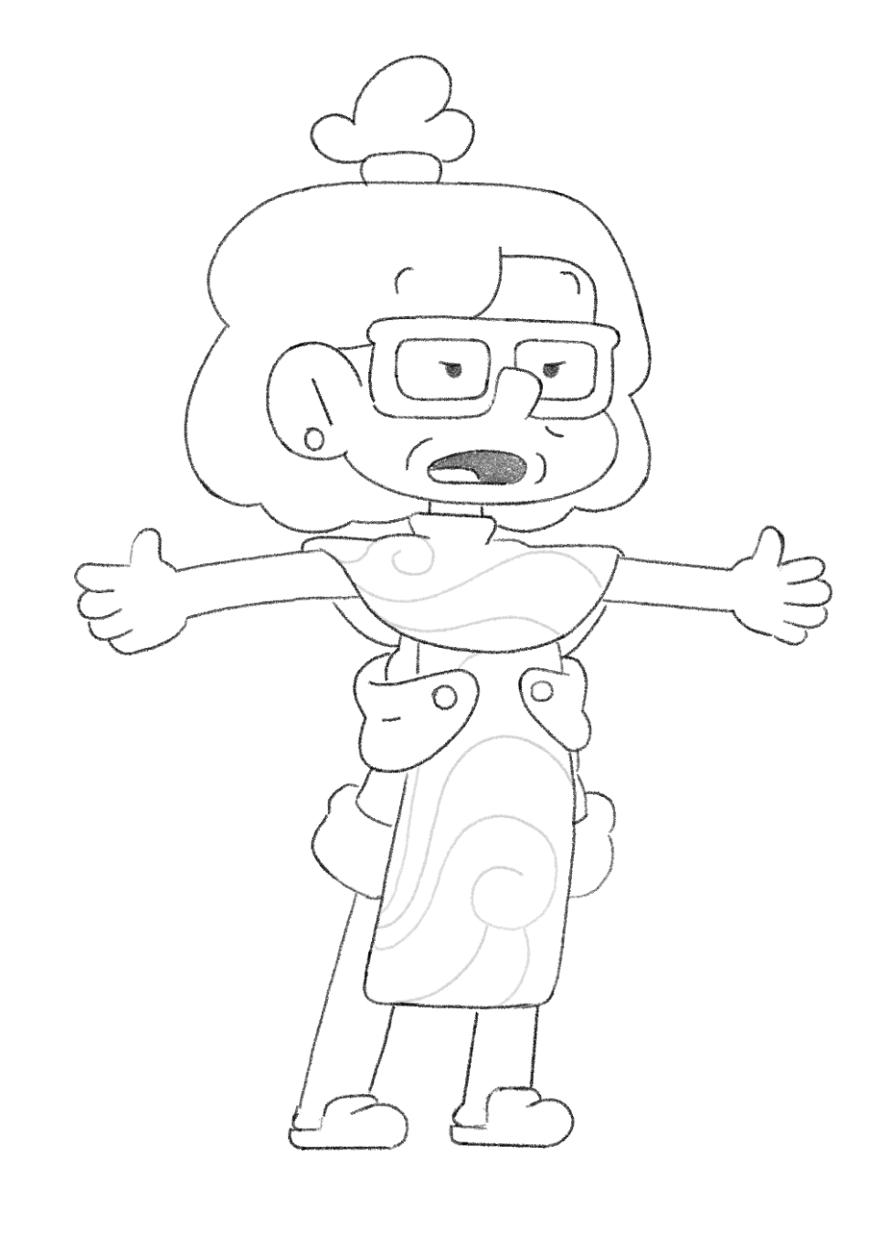 Estudo de personagem — pose