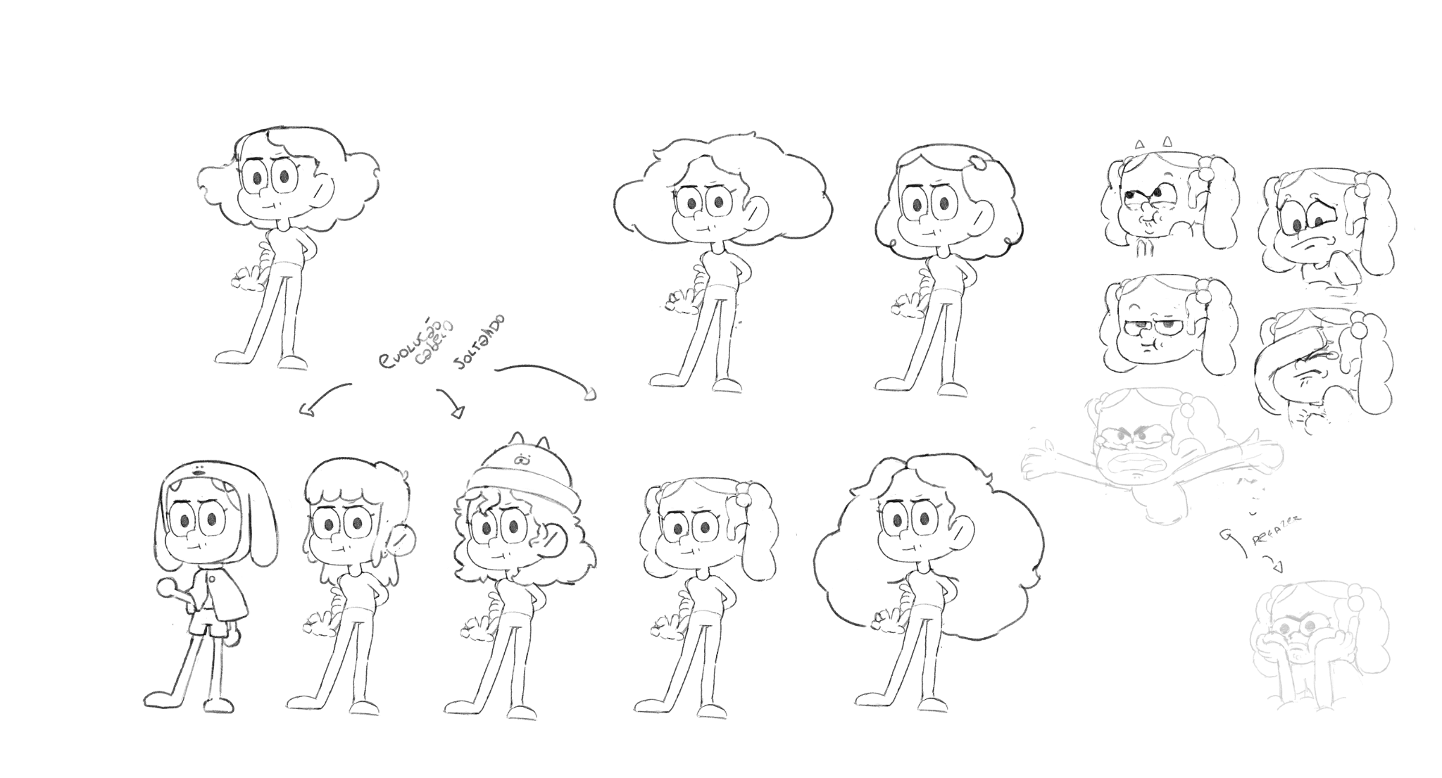 Processo — explorações e expressões de personagem
